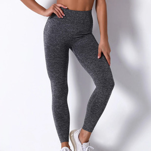 Conjunto de Yoga de 2 Piezas para Mujer, Diseño Sólido, Transpirable, de Secado Rápido, Sin Mangas, Cintura Elástica, Logotipo Personalizado, Cintura Media, Logotipo Impreso en la Parte Delantera - Product Image 5