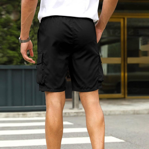 Nuevos pantalones cortos de playa más vendidos 100% pantalones cortos de algodón para hombres pantalones cortos de lujo Casual liso negro personalizado verano deporte de Pakistán - Product Image 2