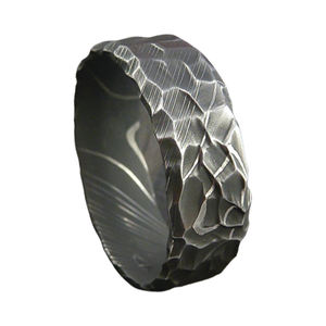 แหวนแต่งงานเหล็กดามัสกัสสำหรับผู้ชายทำด้วยมือแหวนหมั้นใช้ได้ทั้งชายและหญิงโดยผู้ผลิตมีดเครื่องมือกำหนดแหล่งพลังงานเอง - Product Image 2