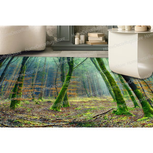 Tapis imprimé paysage - Fin, en chenille, personnalisé, entrée, grand, vue, petit, tapis fin non tissé - Product Image 2