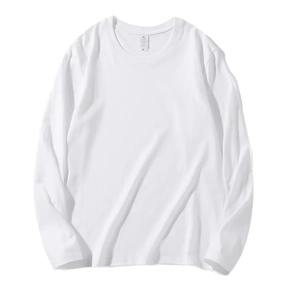 Camiseta de Manga Larga con Cuello Redondo para Hombre, de Forro Polar Grueso, Transpirable, Ecológica, Capa Base Versátil, Informal de Invierno, 320g - Product Image 1