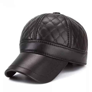 Casquette de baseball en cuir véritable unisexe, style classique, couleur unie, taille personnalisée par le fabricant, prix de gros bon marché - Product Image 3