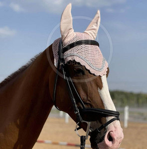 High Quality Mesh Horse Ear <b>Bonnet</b> Smooth Texture Quick Dry Comfortable for Daily Riding Use Professional Style Made Pakistan - Product Image 2