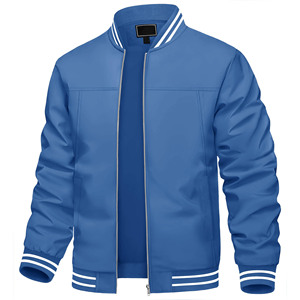 Chaqueta de béisbol de lona informal para hombre, rompevientos de invierno con logotipo frontal, ropa de calle elegante a la moda - Product Image 1