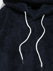 100% algodón hombres pulóver Sudadera con capucha Color-Blocking empalme Fuzzy Fleece Impresión digital Temporada de invierno Plain Dyed Technics - Product Image 4