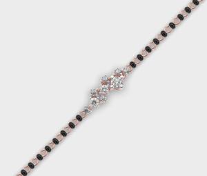 Aurelia Grace Kada สร้อยข้อมือผู้หญิง18KT สีเหลืองสีขาวและสีโรสโกลด์พร้อมเพชรที่ปลูกในห้องทดลองชุบโรเดียม - Product Image 4