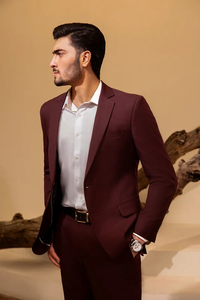 Trajes de Negocios para Hombre de Talla Grande con Costuras Superiores de Calidad, Diseños Personalizados de Pantalones y Chaqueta, Hechos en Pakistán, Último Diseño, Transpirables y de Secado Rápido - Product Image 2
