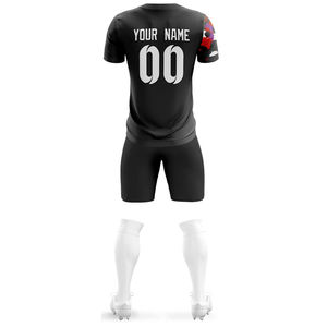 Uniforme de fútbol para hombre de secado rápido de alta calidad, impresión por transferencia de calor, nombre de equipo personalizado, ropa deportiva de fútbol, servicio OEM - Product Image 2