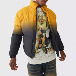 2025 nuevo abrigo de invierno brillante de moda promocional de la mejor calidad para hombre chaqueta acolchada personalizada chaqueta acolchada - Product Image 3