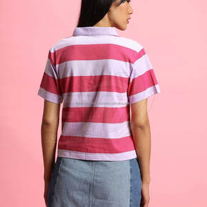 Camiseta Casual de Alta Calidad para Mujer, Diseño Personalizado, Lona Transpirable, Cuello Redondo, Fitness, Verano, Ideal para Golfistas, Tallas Grandes, 100% Algodón - Product Image 3