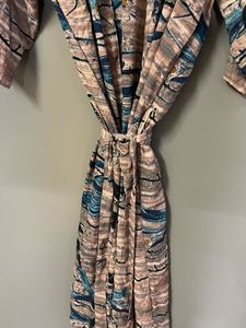 Vente chaude à la main doux longue soie Kimono Boho Style robe de nuit pour les femmes été mariage mariée demoiselle d'honneur maison vêtements de nuit - Product Image 6