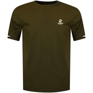 OEM 220 Gsm ağır T Shirt özel tasarım boş % 100% pamuk yuvarlak boyun erkekler için özelleştirilmiş renk Tshirt