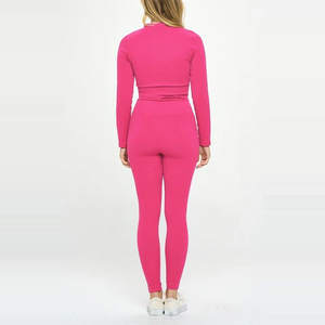 Ensemble de yoga 3 pièces pour femmes, grande taille, vêtements de sport professionnels, séchage rapide, respirant, extensible dans les quatre sens, écologique, sans couture - Product Image 2