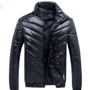 Chaqueta acolchada de lana personalizada para hombre 2025, abrigo grueso y cálido de invierno con cuello levantado a prueba de viento, Primavera, venta al por mayor, nuevo diseño - Product Image 2