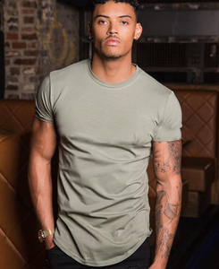 T-shirts pour hommes en jersey 100% coton, coupe ajustée, personnalisables avec votre logo de marque, imprimés décontractés à manches courtes - Product Image 1