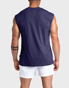Camiseta Deportiva de Verano para Hombre, de Alta Calidad, de Poliéster y Algodón, Transpirable, de Compresión, Tejida, Informal, Ecológica, Antibolitas - Product Image 2
