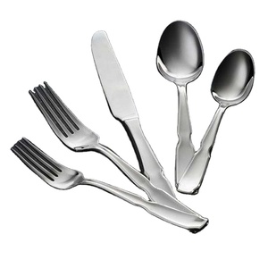 Cuchillo de cena de acero inoxidable con diseño en relieve Vintage de lujo, tenedor, cubiertos para bodas, hoteles o regreso a la escuela - Product Image 1
