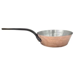 Sartén de Cobre Martillado de Diseño Antiguo, Hecha a Mano, con Mango de Acero Inoxidable, Utensilios de Cocina Clásicos de Diseño Moderno - Product Image 5
