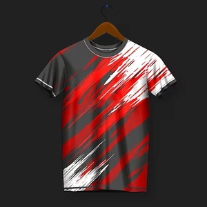 เสื้อฟุตบอลสีดำสีแดงเสื้อยืดพิมพ์ลายเต็มตัวเสื้อกีฬาทีมฟุตบอล - Product Image 2