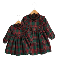 Vêtements pour bébé à carreaux, manches courtes, nouvelles robes à paillettes pour filles, robe de princesse pour filles, fête de Noël, haute qualité, ODM OEM