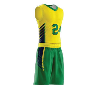 Venta al por mayor nuevo diseño sublimación baloncesto uniforme sin mangas Jersey personalizable baloncesto uniforme - Product Image 3