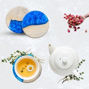 Dessous de verre de Table époxy en bois fait à la main à l'aspect royal - Product Image 5