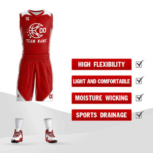 Tissu confortable respirant élégant en couleur Bsci Short de basket-ball d'été en gros hommes portent un uniforme de basket-ball - Product Image 2