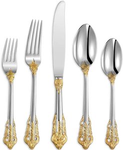 <b>Cutlery</b> Set Stainless Steel Silverware Set Dining Modern Elegant Flatware <b>Travel</b> Silverware Home Restaurant - Product Image 4