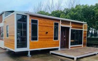 Structure en acier, maison portable, solution de cabine modulaire moderne pour les hôtels en plein air, les bases de construction et les besoins de vie mobile