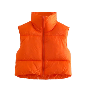 Logo personnalisé OEM femmes gilet bouffant à bulles veste personnalisée mode d'hiver filles gilet court longueur veste en duvet - Product Image 6
