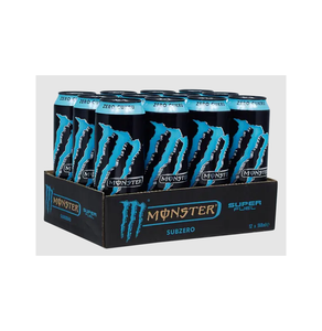 Venta al por mayor de Monsters Super Fuel Blue Ice 500ml, caja maestra de 24 unidades con BCAAs y electrolitos para supermercados. - Product Image 1