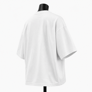 เสื้อยืดโอเวอร์ไซส์ลายกราฟิกสำหรับผู้ชาย สไตล์สตรีทแวร์ ผ้าคอตตอนหนา ขายส่ง - Product Image 5