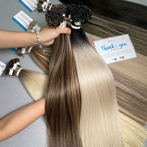 Super venta 100% extensiones de cabello humano virgen Natural recto I punta extensión de cabello Top 1 DE FÁBRICA DE Vietnam al por mayor - Product Image 2