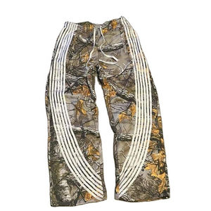 Pantalon évasé personnalisé matériau de haute qualité 100% coton polaire Baggy pantalon pour homme droit incurvé rayé pantalon de Design de mode - Product Image 4