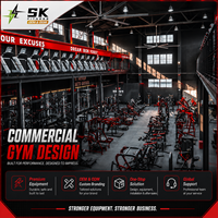 Machine de musculation commerciale SK Incline Chest Press à charge libre pour entraînement indépendant du haut du triceps, vente directe usine
