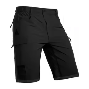 กางเกงยีนส์ขาสั้นผู้ชายสำหรับฤดูร้อน2025กางเกงลำลองผ้าแคนวาสสีดีไซน์พร้อมโลโก้ตกแต่ง - Product Image 5