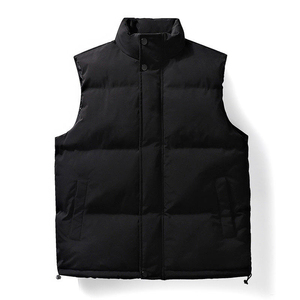 OEM logo personnalisé hiver solide extérieur hommes matelassé doudoune gilet Freestyle Streetwear chaud doudoune pour hommes premium - Product Image 3