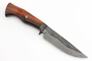 Las mejores ventas Cuchillo de caza al aire libre con capas de mango de madera San Mai Damasco Cuchillos de supervivencia Cuchillo de hoja fija - Product Image 4