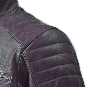Chaqueta de cuero original con logotipo personalizado a bajo precio, fabricantes de ropa personalizada, chaquetas de cuero, chaqueta de invierno de cuero genuino para hombre - Product Image 3