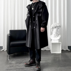 Manteaux classiques faits à la main en cuir véritable, longs, épais et écologiques pour hommes, vêtements d'extérieur d'hiver noirs de luxe, coupe élégante et ajustée - Product Image 5