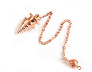 ลูกตุ้มทองแดงแบบเกลียวพร้อมโซ่และลูกบอล ของตกแต่งเพื่อพลังบำบัด - Product Image 6