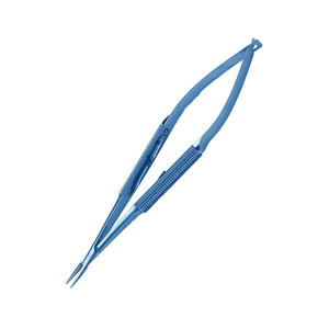 Pinzas Portaagujas Profesionales con Recubrimiento Azul, Portaagujas Micro Castroviejo Recto, Pinzas Portaagujas Quirúrgicas - Product Image 3