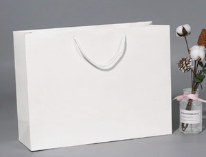 Custom Printed Eco-Friendly Ivory Paper Box Shopping <b>Bag</b> Factory Direct Supply from Vietnam Manufacturer - Product Image 5