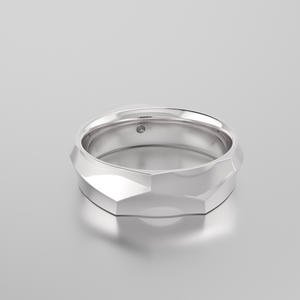 แหวนคู่รักชุบโรสโกลด์925รูปภูเขาคลาสสิกโรแมนติกกว้าง5มม. สีเงินสเตอลิงโรสโกลด์ - Product Image 6