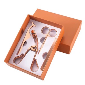 Kit de recourbe-cils anti-magnétique en acier inoxydable doré de haute qualité, avec emballage en boîte, marque privée, pour recourber les cils - Product Image 1