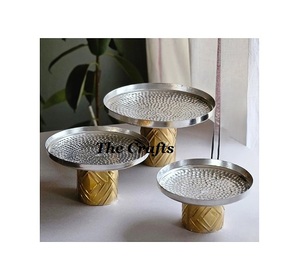 Juego de tres cuencos de chocolate con soporte, diferentes tamaños y formas, cuenco de acero para servir para uso en hoteles y restaurantes en el hogar - Product Image 5