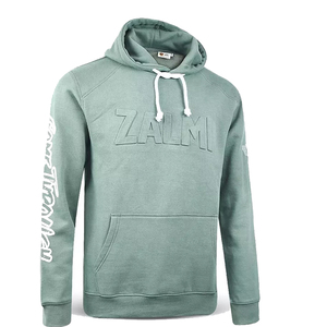 เสื้อมีฮู้ดโลโก้300แกรมสำหรับผู้ชายเสื้อโค้ทสีฟ้าน้ำแข็งมาใหม่ฤดูหนาวพร้อมดีไซน์พิมพ์สกรีนบนแขนเสื้อ - Product Image 2