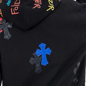 Stitchmode Made Patch Embroidery Men's Oversize Distressed Cropped Acid Wash Sun Faded Heavyweight Pullover <b>Winter</b> <b>Hoodie</b> 100% - Product Image 6