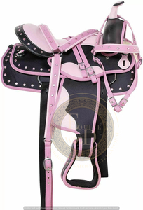 SAISHAS Lightweight Durable Comfortable Premium High Quality Customizable Western Synthetic Barrel Racing Saddle Set Rodeo Trail - Product Image 6