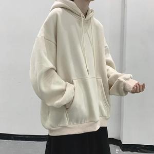 Sweat à capuche unisexe en polaire délavé 420GSM Vintage pour homme avec fermeture éclair bidirectionnelle 100% coton pour la saison d'hiver - Product Image 3